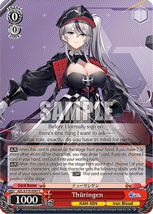 Image of Thuringen (AZL/S119-E087 C) - Azur Lane Vol. 2