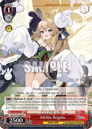 Image of Attilio Regolo (AZL/S119-E089 C) - Azur Lane Vol. 2