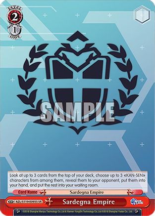 Image of Sardegna Empire (SR) (AZL/S119-E093S SR) - Azur Lane Vol. 2
