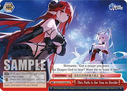 Image of This Path is for You to Decide (AZL/S119-E096 CR) - Azur Lane Vol. 2