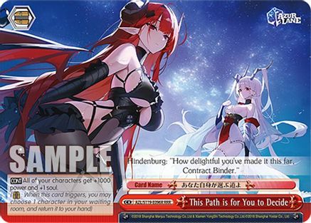 Image of This Path is for You to Decide (RRR) (AZL/S119-E096R RRR) - Azur Lane Vol. 2