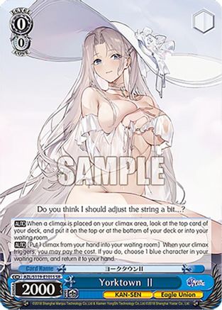 Image of Yorktown II (SR) (AZL/S119-E101S SR) - Azur Lane Vol. 2