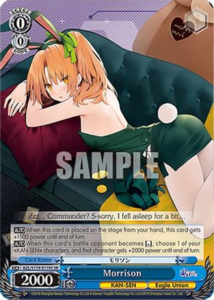 Image of Morrison (SR) (AZL/S119-E119S SR) - Azur Lane Vol. 2