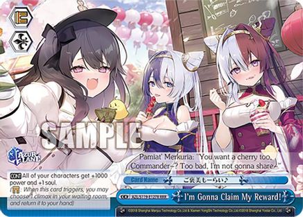 Image of I'm Gonna Claim My Reward! (RRR) (AZL/S119-E127R RRR) - Azur Lane Vol. 2