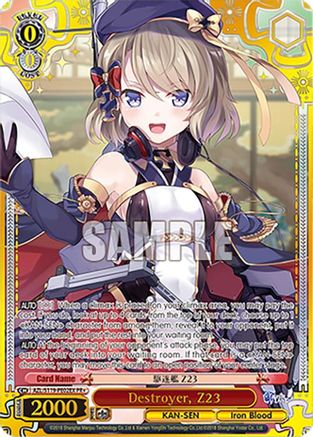 Image of Destroyer, Z23 (PR+) (AZL/S119-PE02EX PR+) - Azur Lane Vol. 2