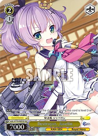 Image of Destroyer, Javelin (PR) (Foil) (AZL/S119-PE03S PR) - Azur Lane Vol. 2