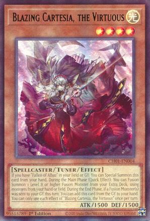 Image of Blazing Cartesia, the Virtuous (CH01-EN004) - THE CHRONICLES DECK: The Fallen & The Virtuous (All-Foil Edition) 1st Edition