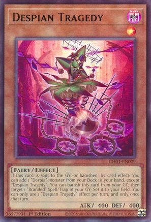 Image of Despian Tragedy (CH01-EN009) - THE CHRONICLES DECK: The Fallen & The Virtuous (All-Foil Edition) 1st Edition