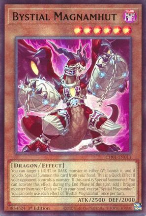 Image of Bystial Magnamhut (CH01-EN011) - THE CHRONICLES DECK: The Fallen & The Virtuous (All-Foil Edition) 1st Edition