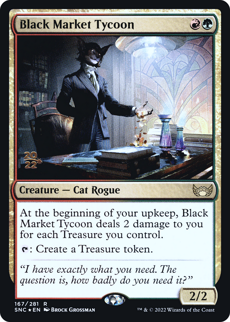 Image of Black Market Tycoon (PRE-167) - Streets of New Capenna Promos Foil