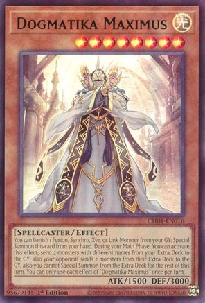 Image of Dogmatika Maximus (CH01-EN016) - THE CHRONICLES DECK: The Fallen & The Virtuous (All-Foil Edition) 1st Edition