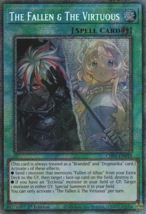 Image of The Fallen & The Virtuous (Starlight Rare) (CH01-EN019) - THE CHRONICLES DECK: The Fallen & The Virtuous (All-Foil Edition) 1st Edition