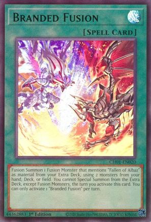 Image of Branded Fusion (CH01-EN020) - THE CHRONICLES DECK: The Fallen & The Virtuous (All-Foil Edition) 1st Edition