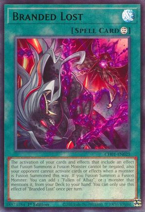 Image of Branded Lost (CH01-EN025) - THE CHRONICLES DECK: The Fallen & The Virtuous (All-Foil Edition) 1st Edition
