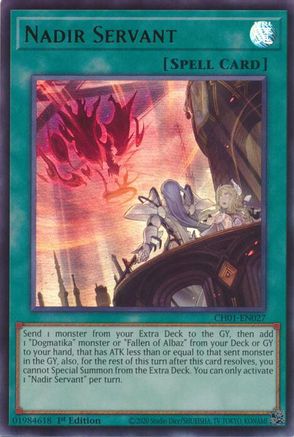 Image of Nadir Servant (CH01-EN027) - THE CHRONICLES DECK: The Fallen & The Virtuous (All-Foil Edition) 1st Edition