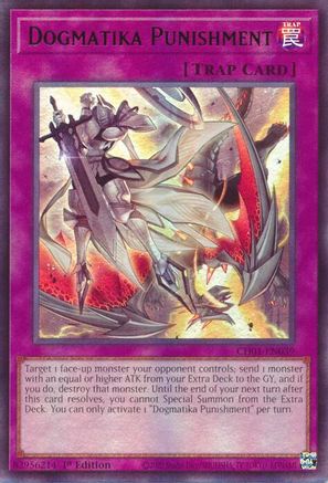 Image of Dogmatika Punishment (CH01-EN039) - THE CHRONICLES DECK: The Fallen & The Virtuous (All-Foil Edition) 1st Edition