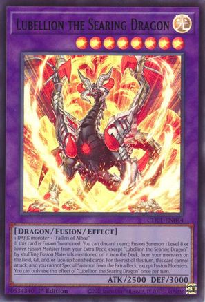 Image of Lubellion the Searing Dragon (CH01-EN044) - THE CHRONICLES DECK: The Fallen & The Virtuous (All-Foil Edition) 1st Edition