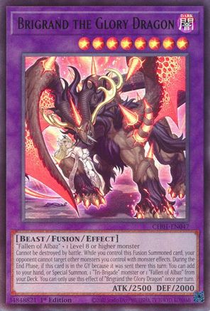 Image of Brigrand the Glory Dragon (CH01-EN047) - THE CHRONICLES DECK: The Fallen & The Virtuous (All-Foil Edition) 1st Edition