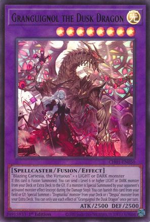 Image of Granguignol the Dusk Dragon (CH01-EN050) - THE CHRONICLES DECK: The Fallen & The Virtuous (All-Foil Edition) 1st Edition