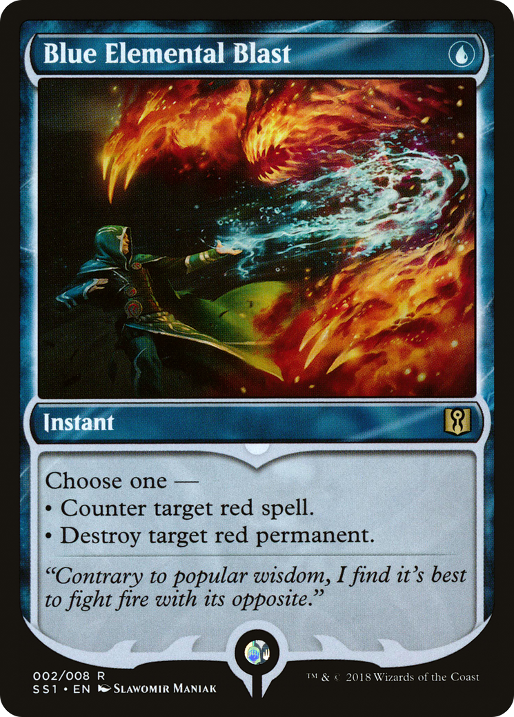Image of Blue Elemental Blast (SS1-002) - Signature Spellbook: Jace