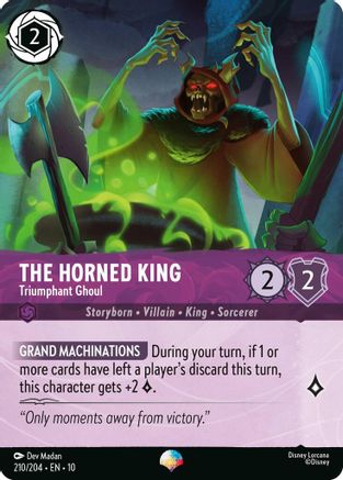 Image of The Horned King - Triumphant Ghoul (Epic) (210/204) - Whispers in the Well Holofoil