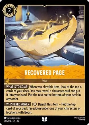 Recovered Page (30/204) - Whispers in the Well Cold Foil