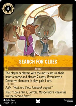 Image of Search For Clues (26/204) - Whispers in the Well Cold Foil