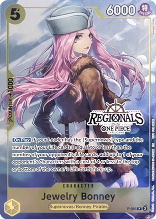Image of Jewelry Bonney (CS 25-26 Regionals Textured Chase Promo) (P-085) - One Piece Promotion Cards Foil