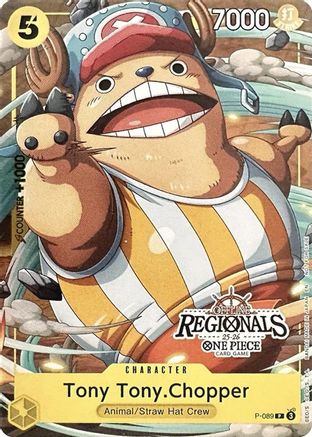 Image of Tony Tony.Chopper (CS 25-26 Regionals Textured Chase Promo) (P-089) - One Piece Promotion Cards Foil