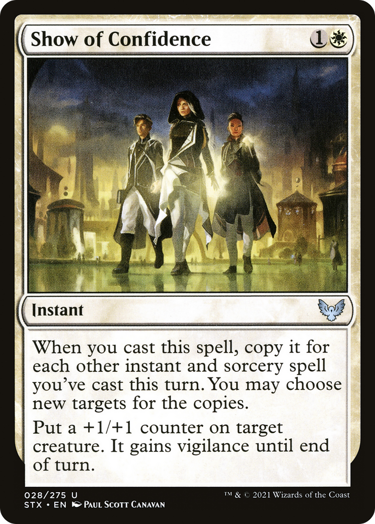 Image of Show of Confidence (STX-028) - Strixhaven: School of Mages