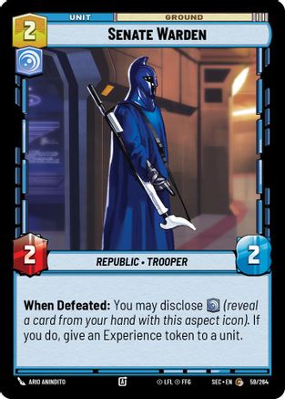 Image of Senate Warden (59/264) - Secrets of Power