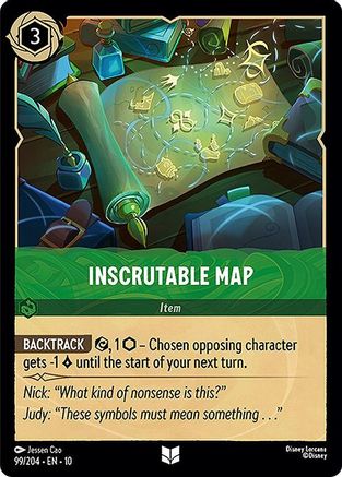 Image of Inscrutable Map (99/204) - Whispers in the Well Cold Foil