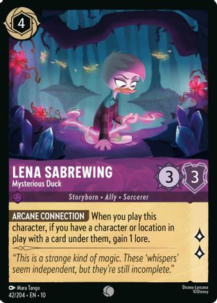 Image of Lena Sabrewing - Mysterious Duck (42/204) - Whispers in the Well
