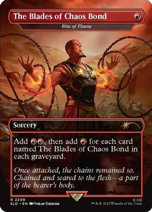 Image of The Blades of Chaos Bond - Rite of Flame (SLD-2209) - Secret Lair Drop Series