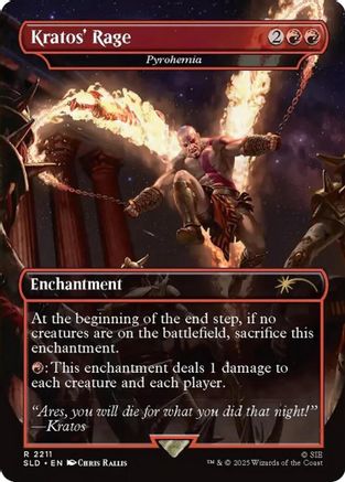 Image of Kratos' Rage - Pyrohemia (SLD-2211) - Secret Lair Drop Series Foil