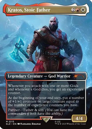 Image of Kratos, Stoic Father (SLD-2213) - Secret Lair Drop Series Foil
