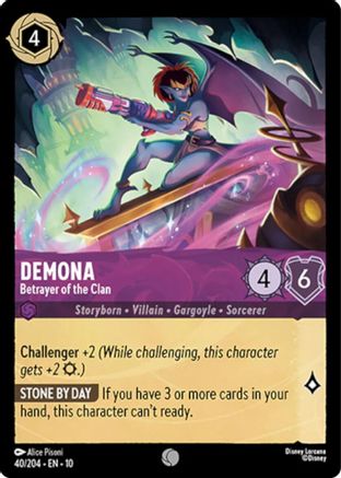 Image of Demona - Betrayer of the Clan (40/204) - Whispers in the Well Cold Foil