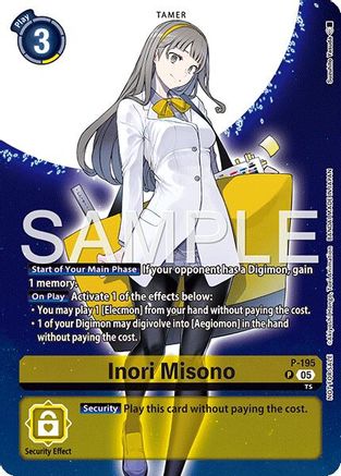 Image of Inori Misono (Digimon Story: Time Stranger Promo Pack) (P-195) - Digimon Promotion Cards Foil