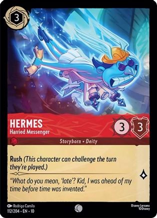 Image of Hermes - Harried Messenger (112/204) - Whispers in the Well Cold Foil
