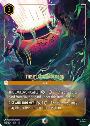 Image of The Black Cauldron (Enchanted) (225/204) - Whispers in the Well Holofoil