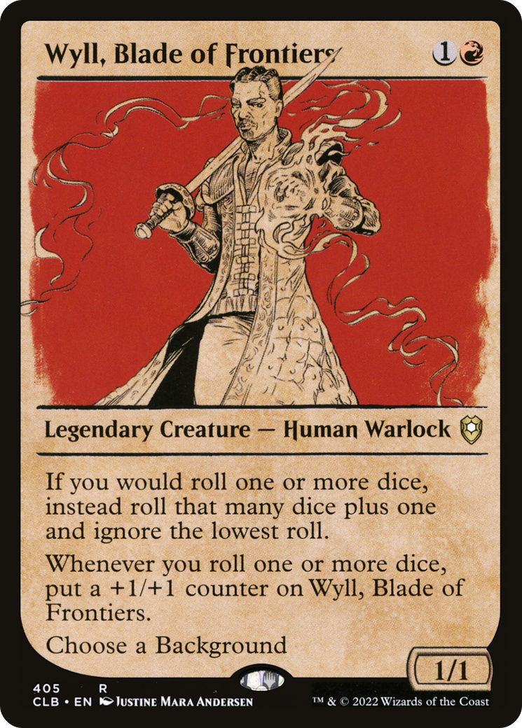 Image of Wyll, Blade of Frontiers (Showcase) (CLB-405) - Commander Legends: Battle for Baldur's Gate: (Showcase) Foil
