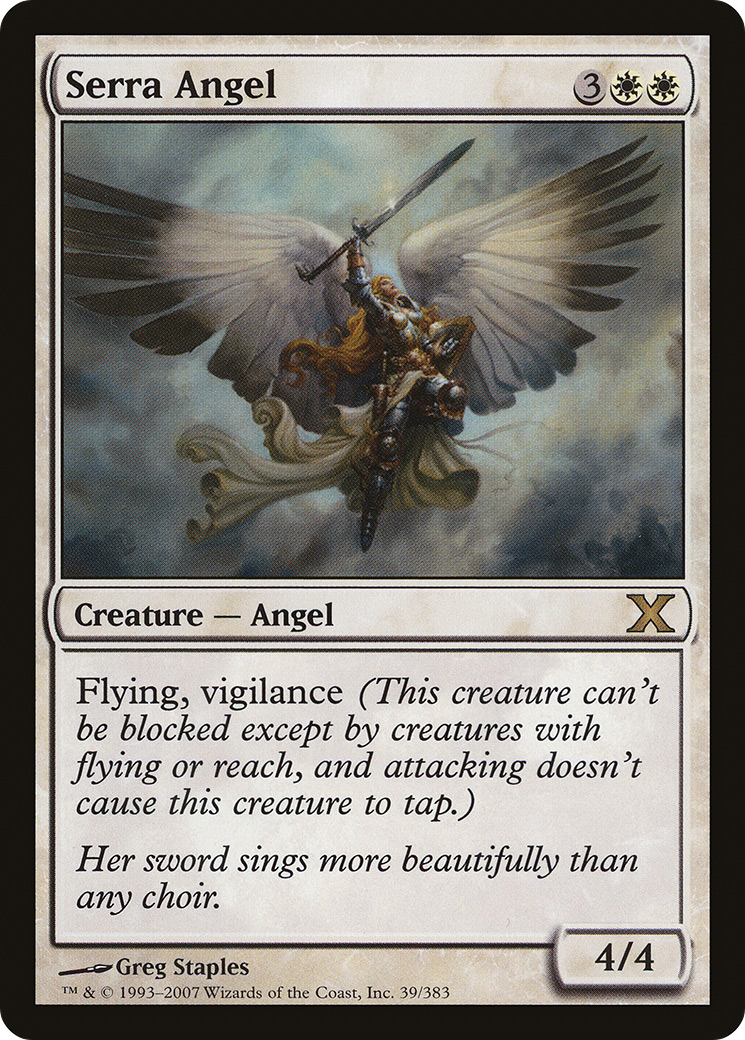 Image of Serra Angel (10E-039) - Tenth Edition