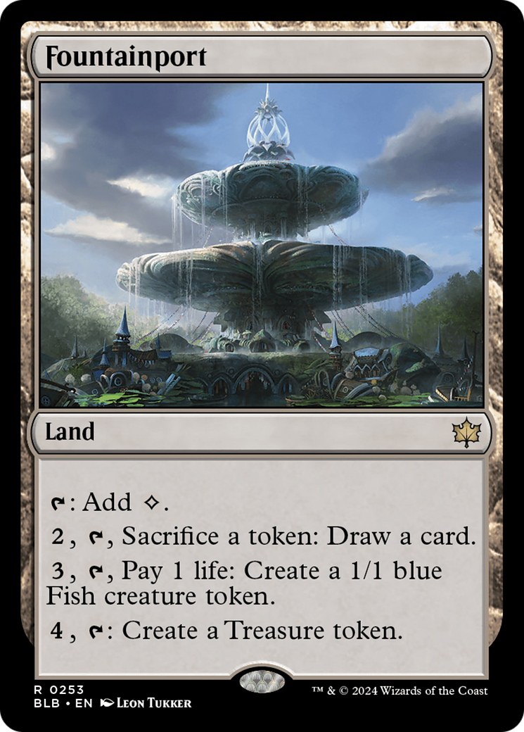 Image of Fountainport (BLB-253) - Bloomburrow Foil