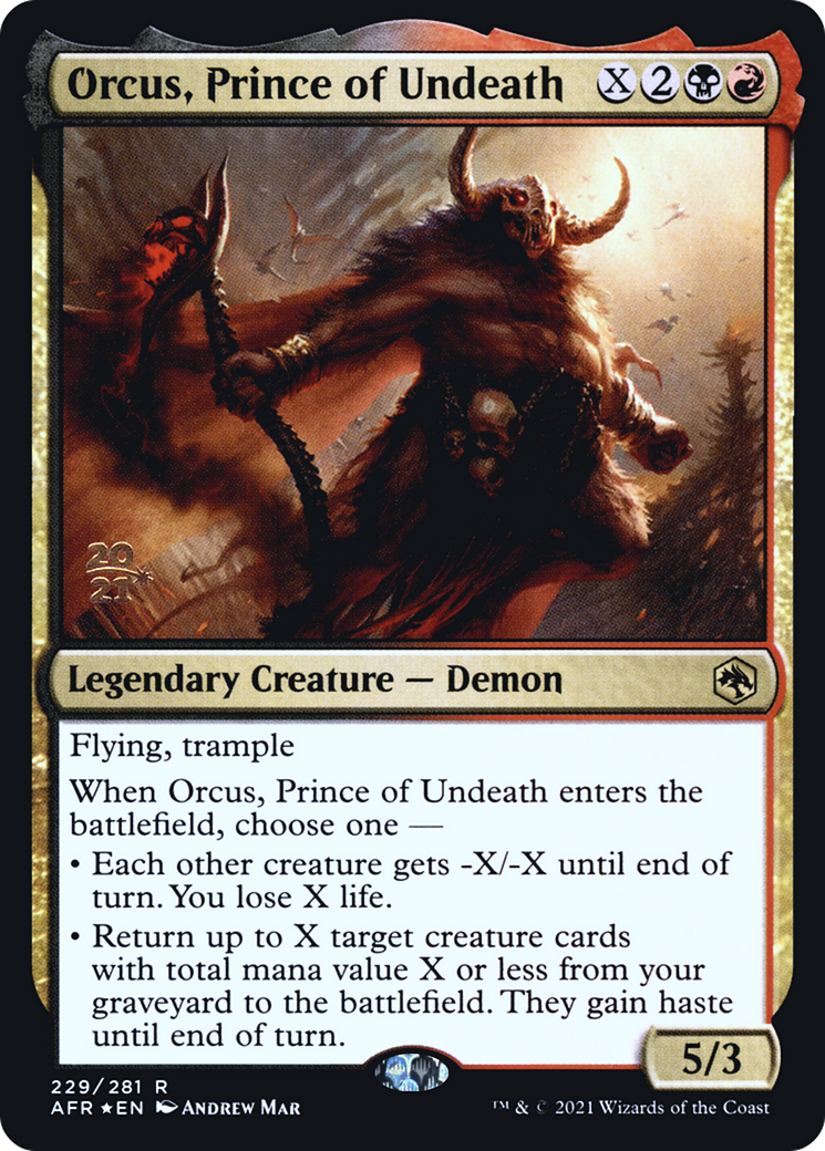 Image of Orcus, Prince of Undeath (PRE-229) - Adventures in the Forgotten Realms Promos Foil
