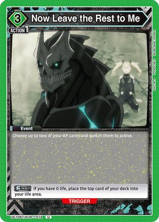Image of Now Leave the Rest to Me (UE12BT/KJ8-1-074) - UE12BT Kaiju No 8