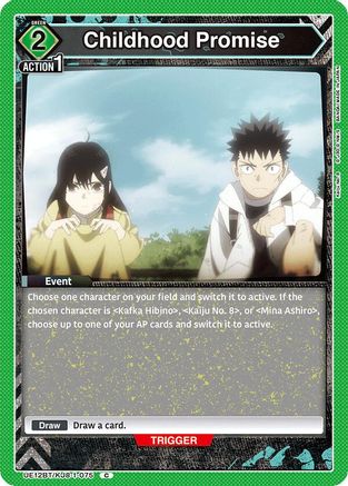 Image of Childhood Promise (UE12BT/KJ8-1-075) - UE12BT Kaiju No 8