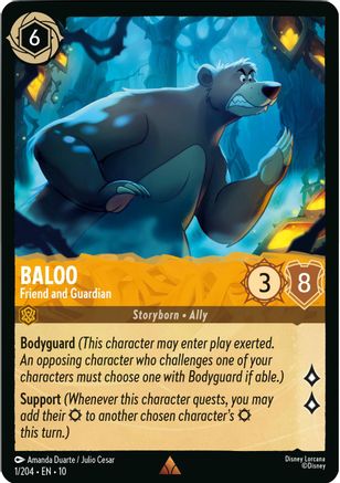Image of Baloo - Friend and Guardian (1/204) - Whispers in the Well Cold Foil