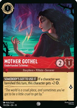 Image of Mother Gothel - Underhanded Schemer (110/204) - Whispers in the Well Cold Foil