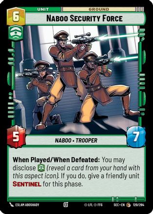 Image of Naboo Security Force (120/264) - Secrets of Power