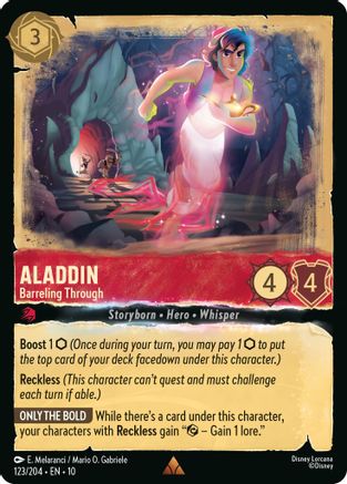 Image of Aladdin - Barreling Through (123/204) - Whispers in the Well Holofoil